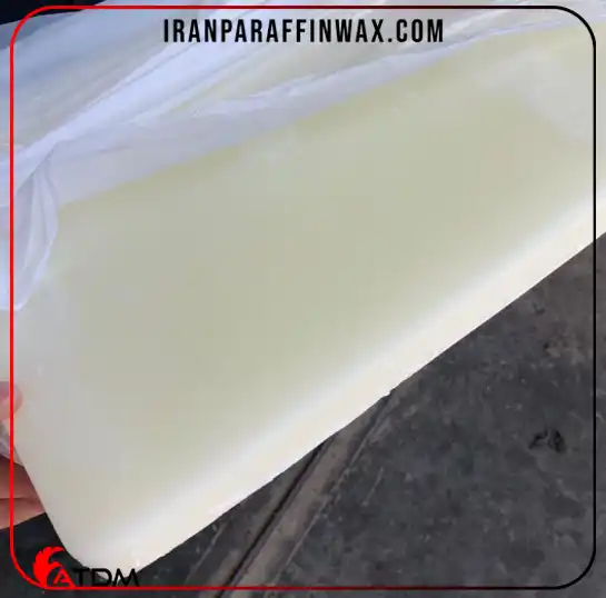Semi refined Iran paraffin wax 1-1.5% oil content atdm