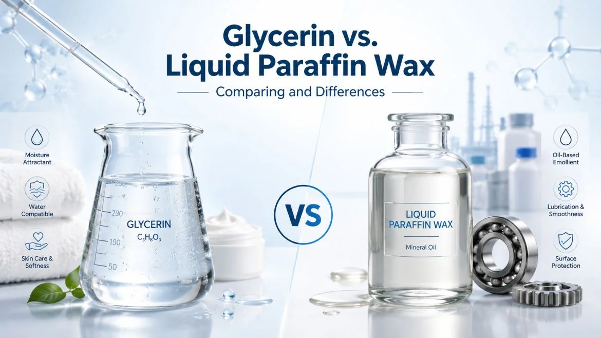 Glycerin vs liquid paraffin wax comparison